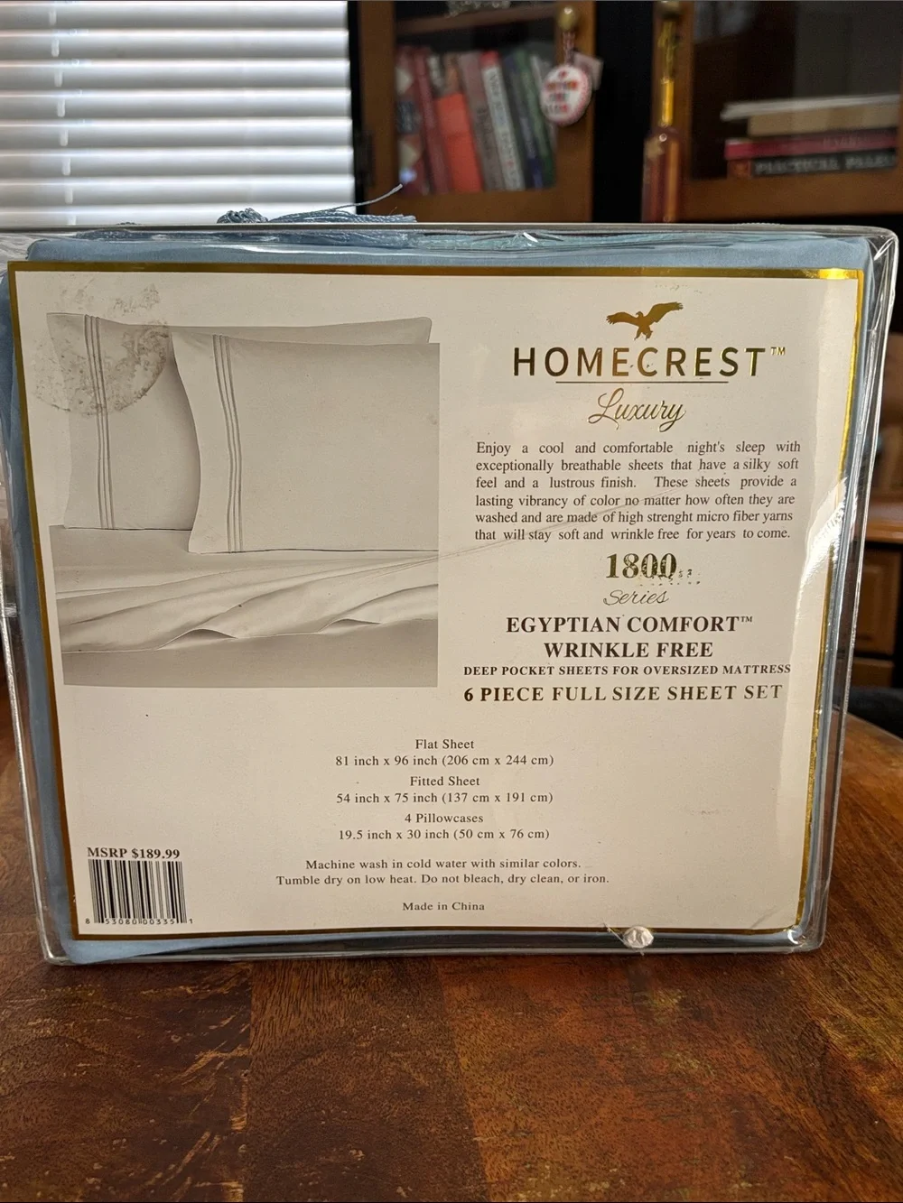 NWT Homecrest Luxury Supreme Sheet Set in Light Blue